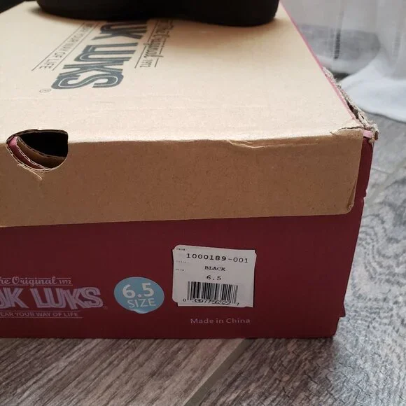 SALE Muk Luks Oxford wedge ankle booties 6.5 black - Picture 12 of 13